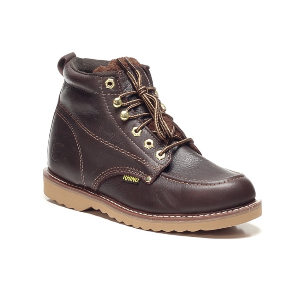Rhino Mens 6 Leather Work Boots In Brown Shop Online