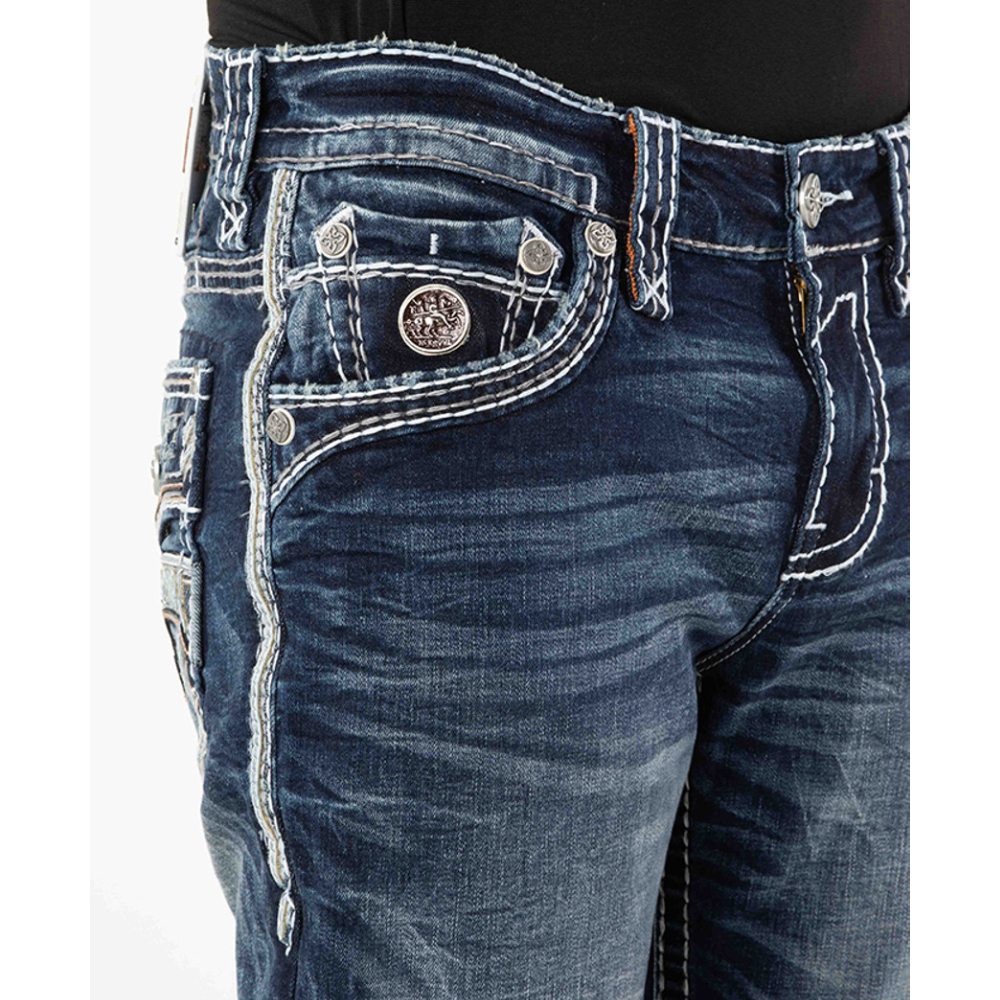 Rock Revival Mens Aditya Straight Jeans