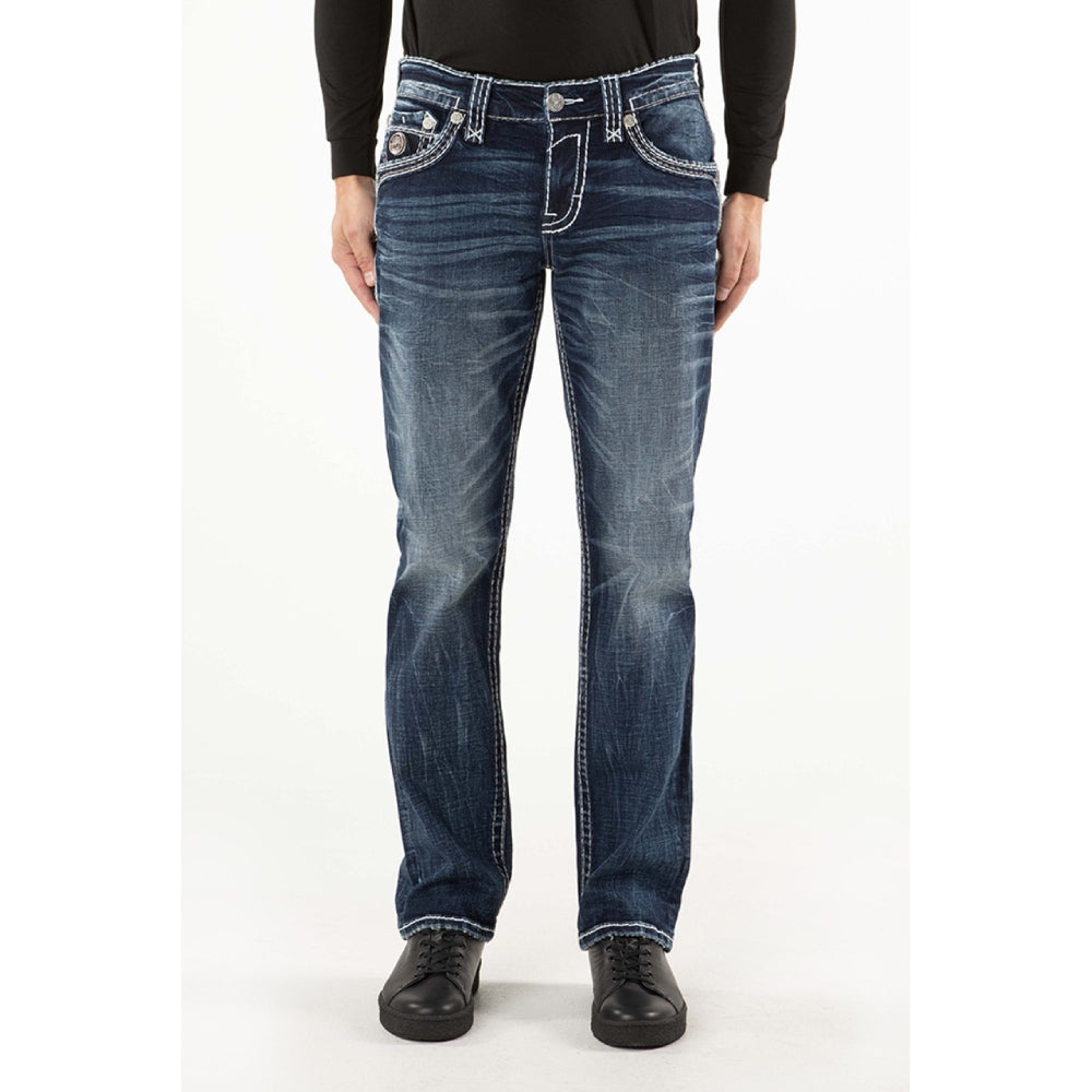 Rock Revival Mens Aditya Straight Jeans