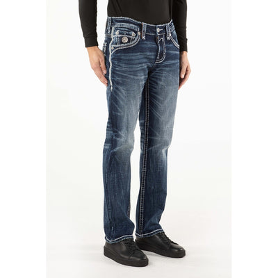 Rock Revival Mens Aditya Straight Jeans