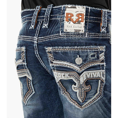 Rock Revival Mens Aditya Straight Jeans