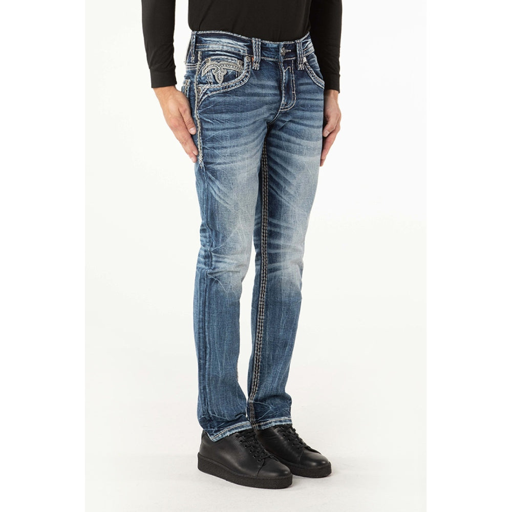 Rock Revival Mens Ares Alt Straight Jeans