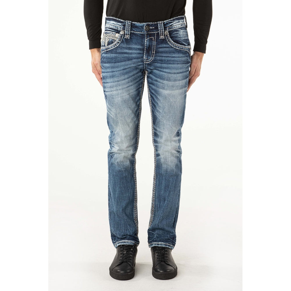 Rock Revival Mens Ares Alt Straight Jeans