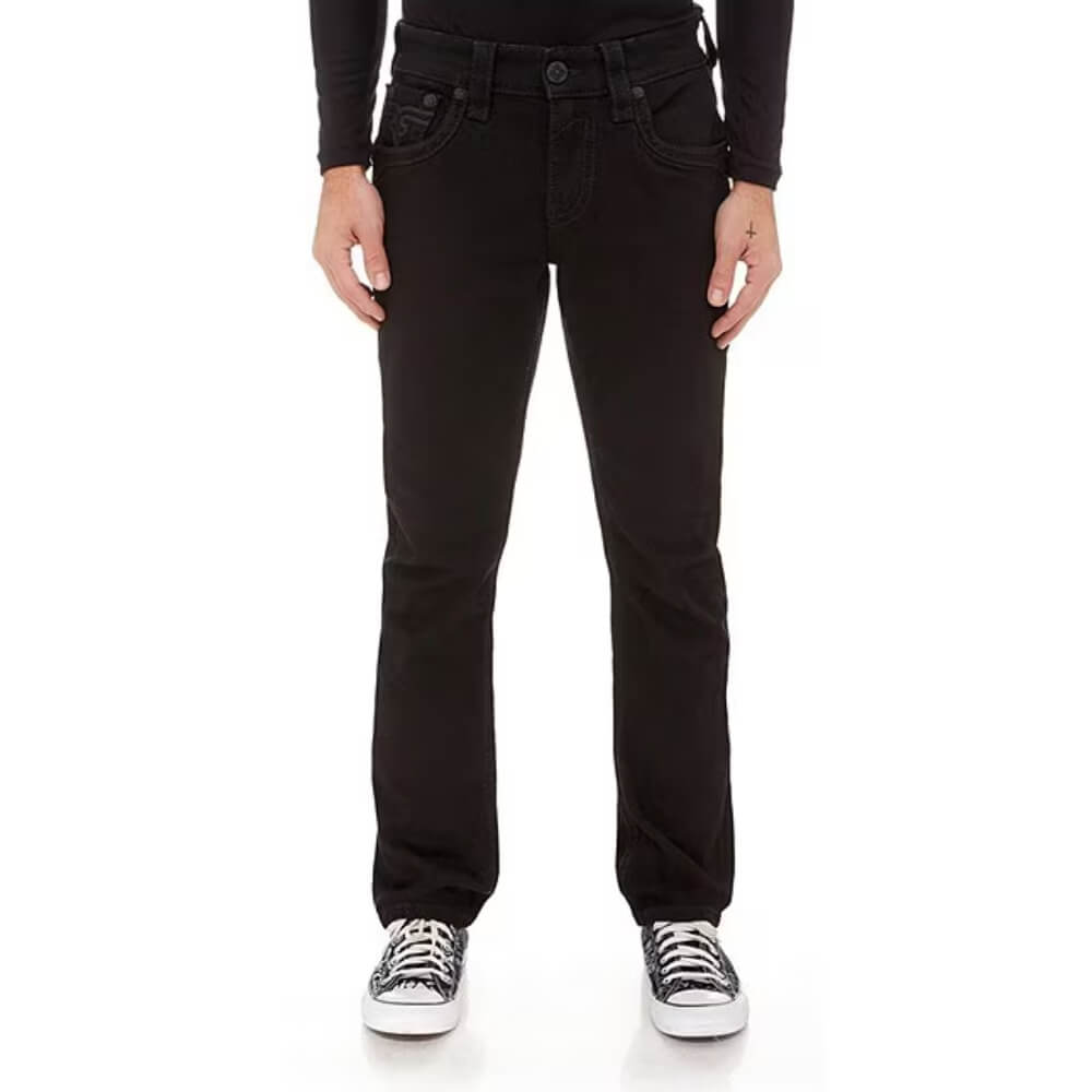 Rock Revival Mens Arther Alternative Straight Jeans Black - RP2311A200R