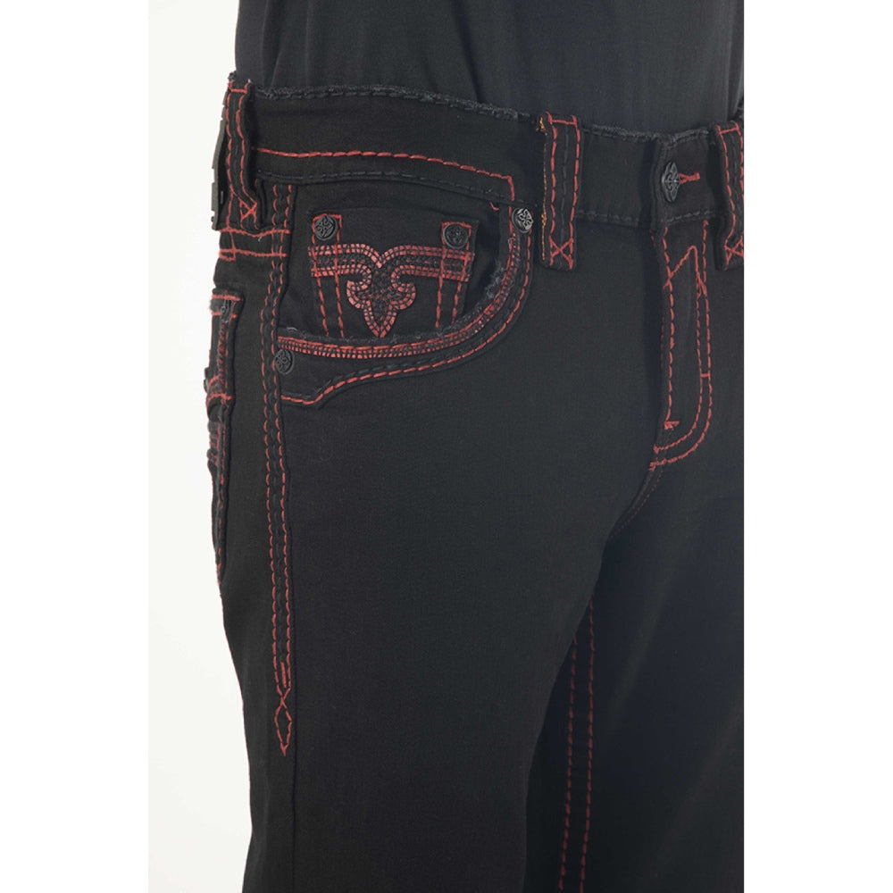 Rock Revival Mens Arther Red Stitching Jeans 