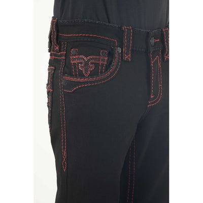 Rock Revival Mens Arther Red Stitching Jeans 