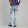Rock Revival Mens Baxter Bootcut Jeans Light Blue - RP2318B227