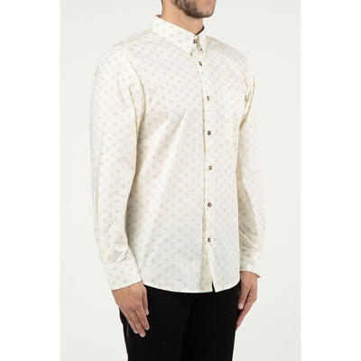 Rock Revival Mens Cream Long Sleeve Shirt