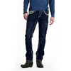 Rock Revival Mens Eggplant Straight Jeans Dark Blue - RP3500J209R