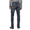 Rock Revival Mens Eggplant Straight Jeans Medium Blue - RP3500J217R