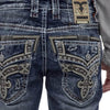 Rock Revival Mens Eggplant Straight Jeans Medium Blue - RP3500J217R
