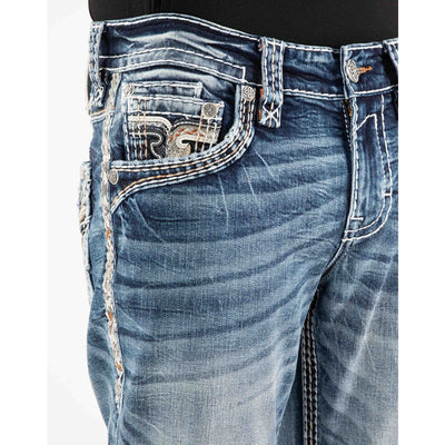 Rock Revival Mens Esteban Bootcut Jeans