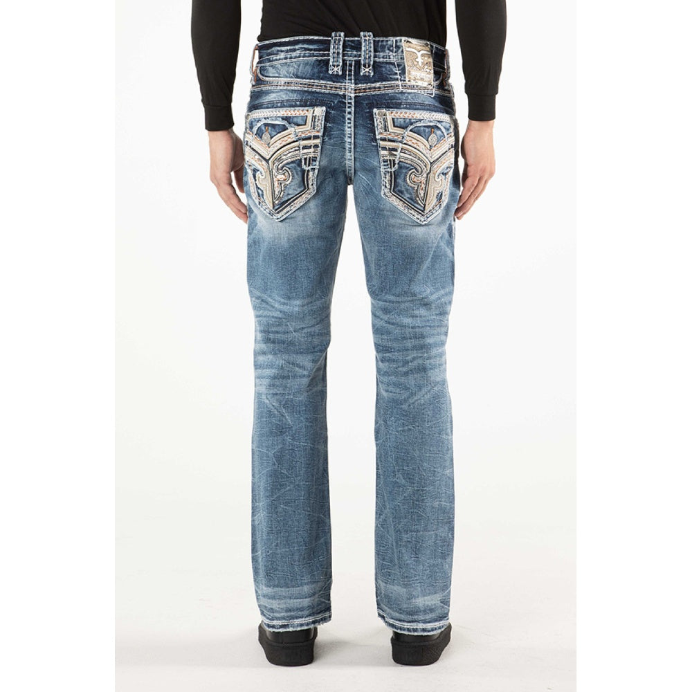 Rock Revival Mens Esteban Bootcut Jeans