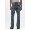 Rock Revival Mens George Bootcut Jeans Medium Blue - RP5769B202R