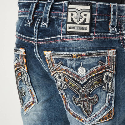 Rock Revival Mens Hansel Straight Jeans 