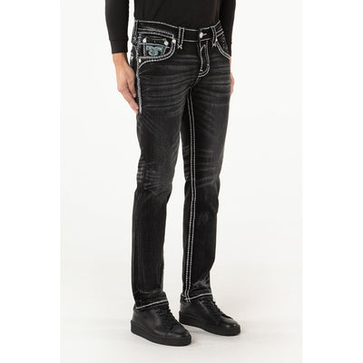 Rock Revival Mens Henlee Alt Straight Jeans