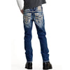 Rock Revival Mens Jerret Straight Jeans Medium Blue - RP2312J210R