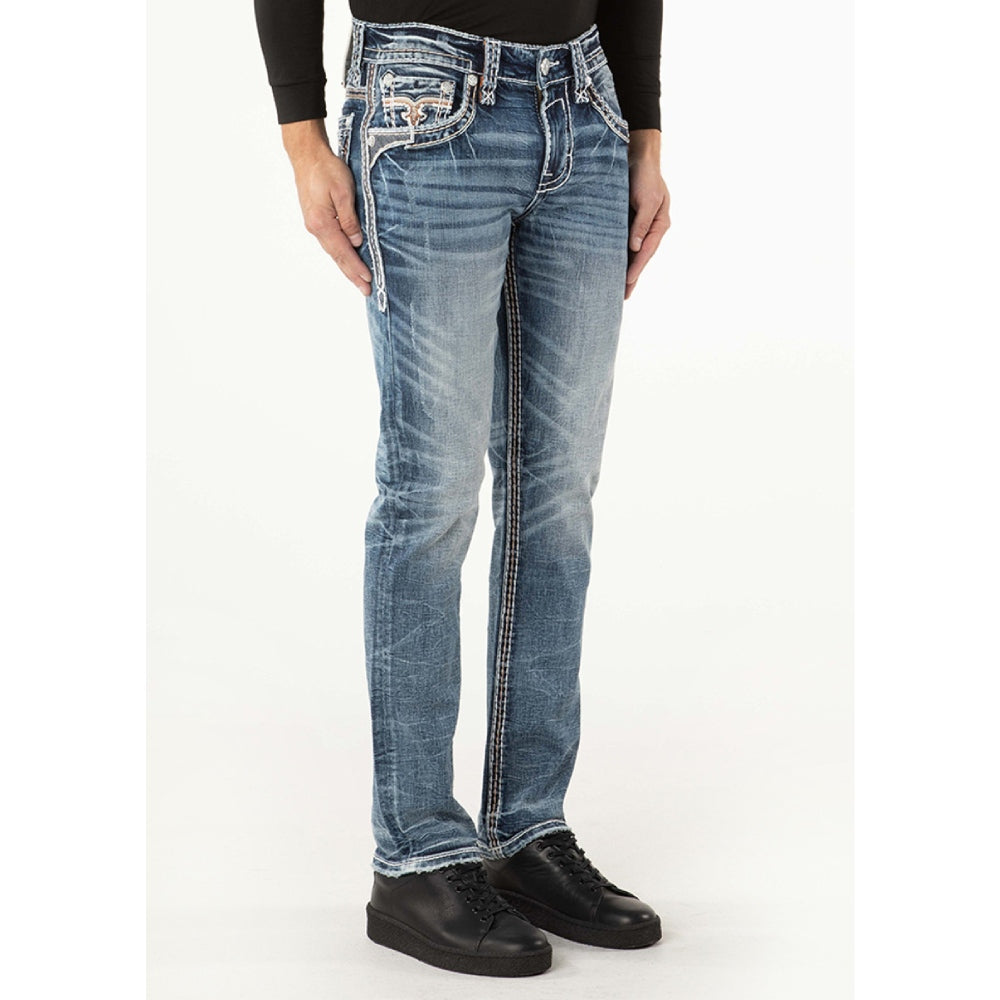 Rock Revival Mens Jerroll Alt Straight Jeans