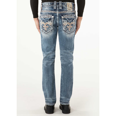 Rock Revival Mens Jerroll Alt Straight Jeans