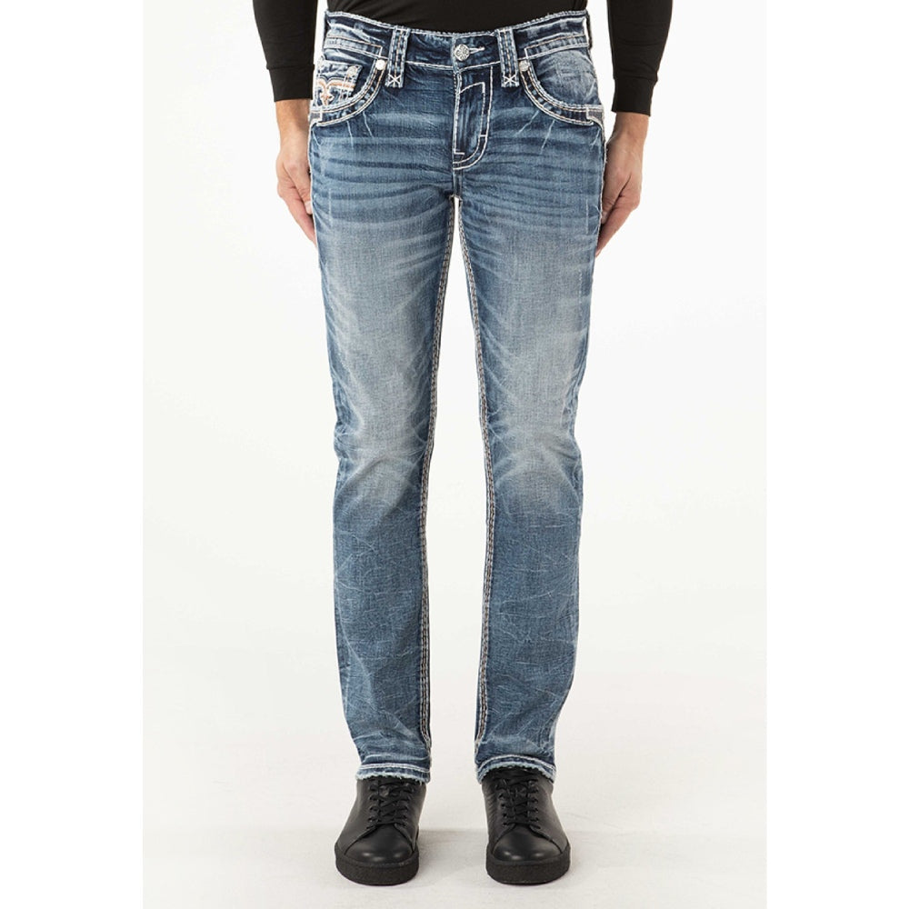 Rock Revival Mens Jerroll Alt Straight Jeans