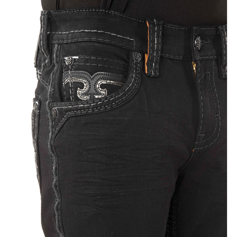 Rock Revival Mens Justinn Straight Jeans