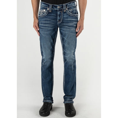 Rock Revival Mens Karlo Alt Straight Jeans