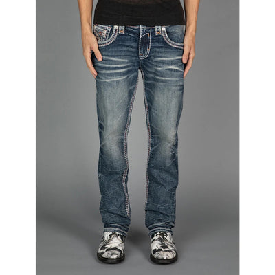 Rock Revival Mens Kenley Straight Jeans