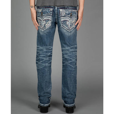 Rock Revival Mens Mckay Straight Jeans