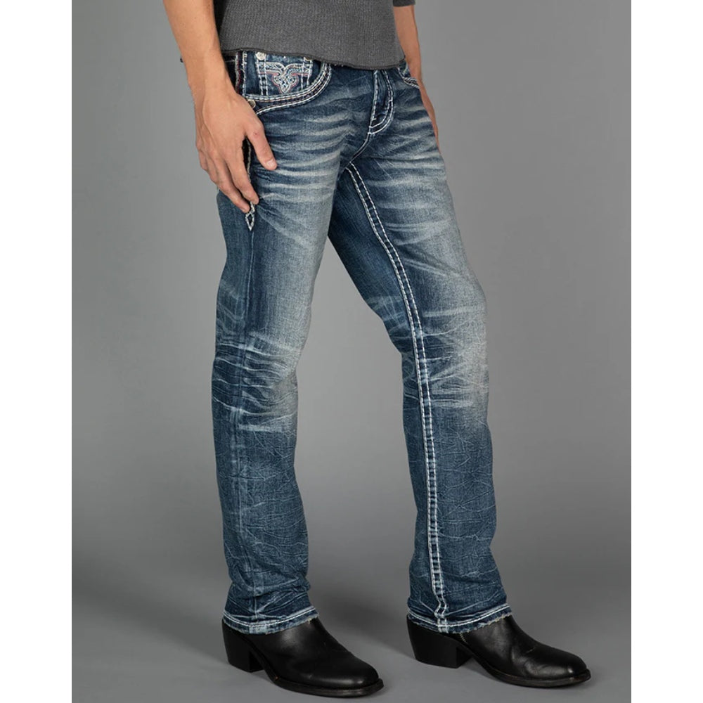 Rock Revival Mens Mckay Straight Jeans