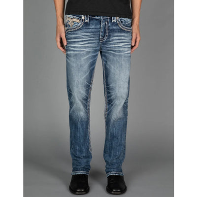 Rock Revival Mens Myron Straight Jeans