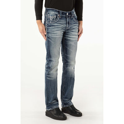 Rock Revival Mens Porter Straight Jeans