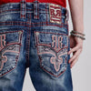 Rock Revival Mens Richie Straight Fit Jeans - RP3836J214R