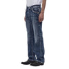 Rock Revival Mens Robin Bootcut Jeans Medium Blue - RP3727B210R