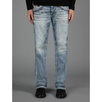 Rock Revival Mens Skye Bootcut Jeans