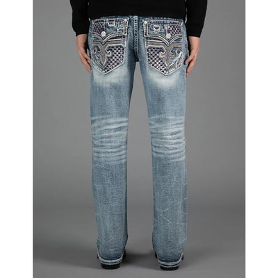 Rock Revival Mens Skye Bootcut Jeans