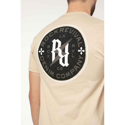 Rock Revival Mens Tan T-Shirt