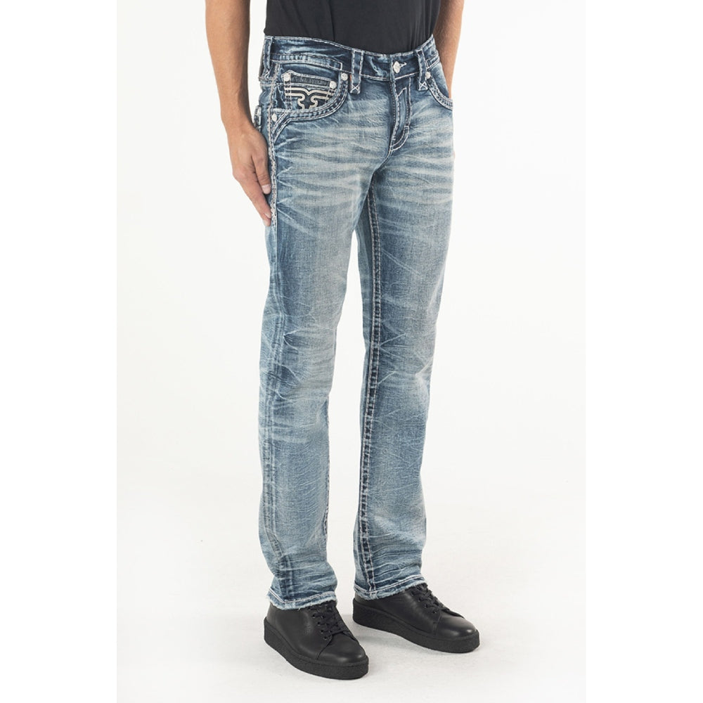 Rock Revival Mens Zeke Straight Jeans