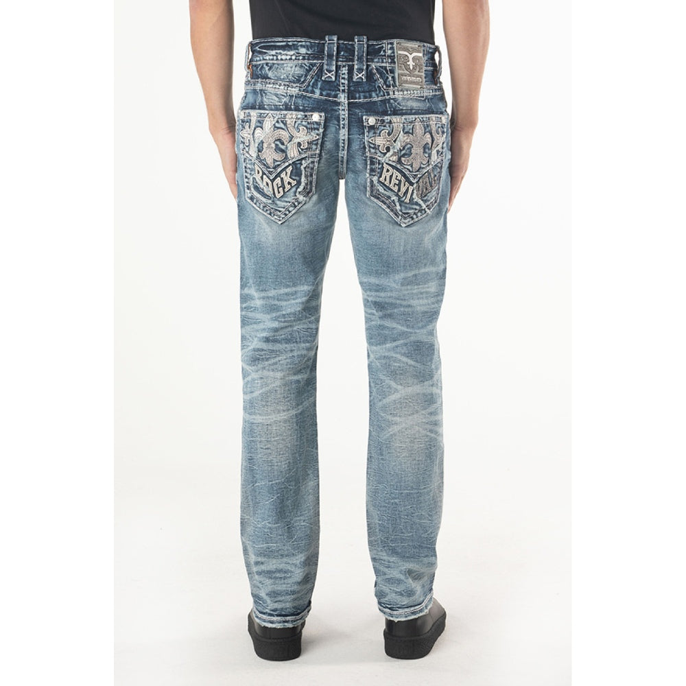 Rock Revival Mens Zeke Straight Jeans