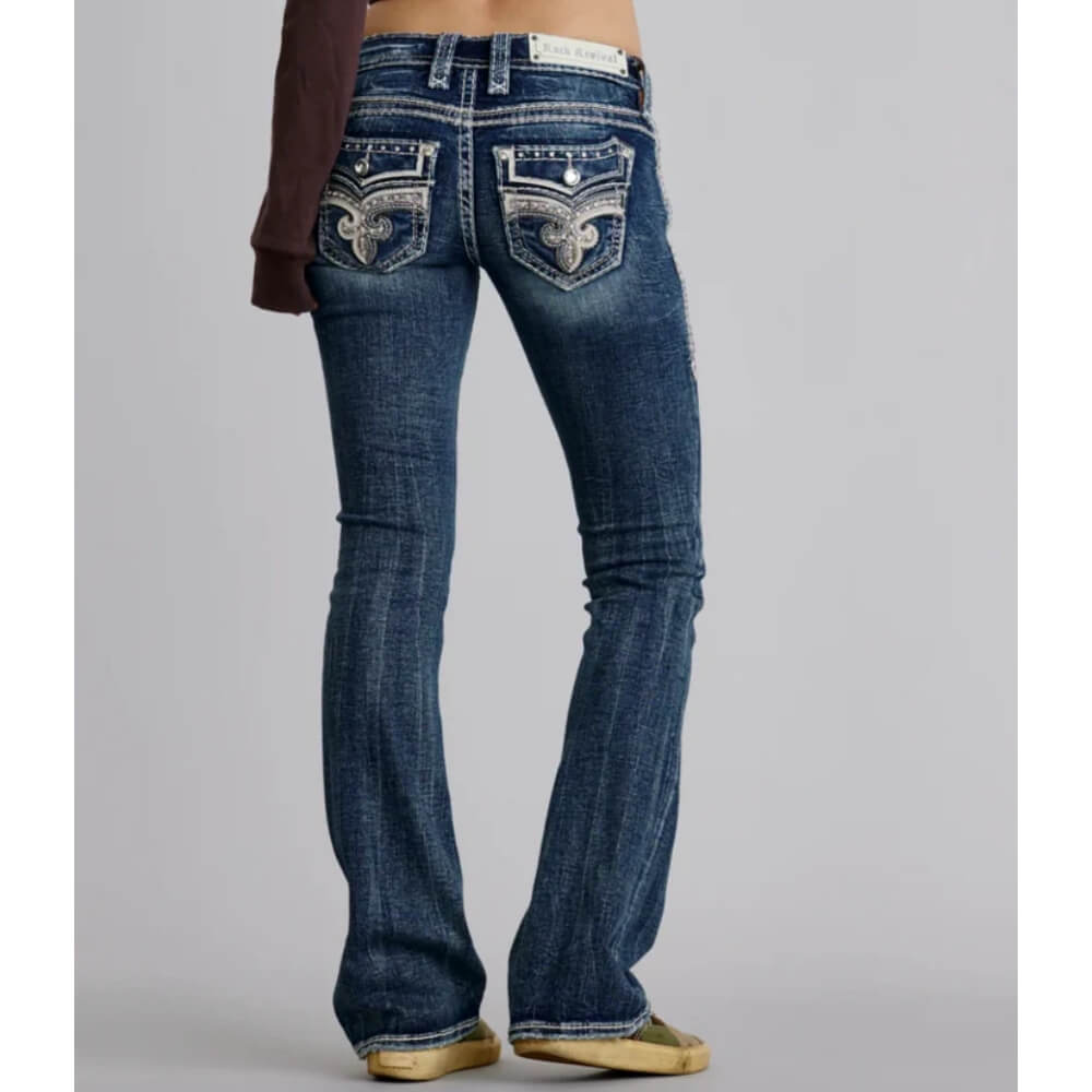 Rock Revival Womens Ailani Low Rise Bootcut Jeans - RP3337B201L