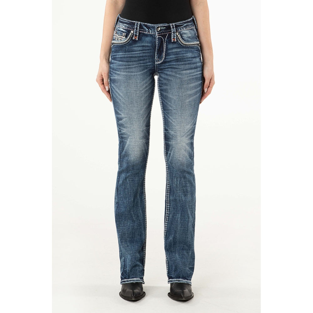 Rock Revival Womens Grethe Bootcut Jeans