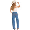 Rock & Roll Denim Women Boot Stitch Wide Leg Jeans Medium Wash - BW6HD09098-202