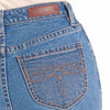 Rock & Roll Denim Women Boot Stitch Wide Leg Jeans Medium Wash - BW6HD09098-202