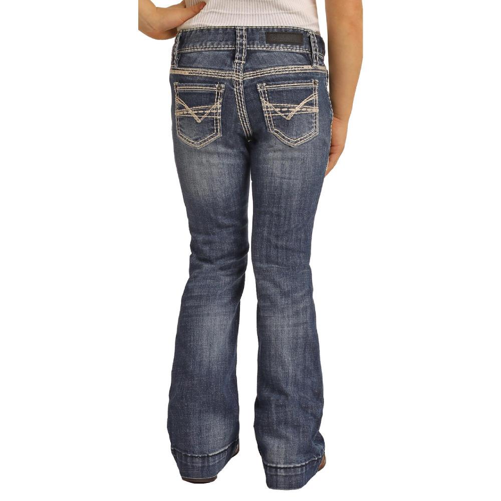 Rock & Roll Girls Dark Wash Jeans 