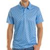 Rock & Roll Mens Aztec Geo Polo Shirt Blue - BM51T08710-45