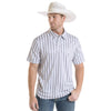 Rock & Roll Mens Aztec Polo Shirt White/Black - TM51T09008-01
