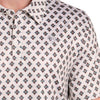 Rock & Roll Mens Aztec Print Polo Shirt Natural - BM51T09608-12
