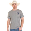 Rock & Roll Mens Bronco Rider Graphic T-Shirt Steel - BU21T08606-03