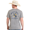 Rock & Roll Mens Bronco Rider Graphic T-Shirt Steel - BU21T08606-03