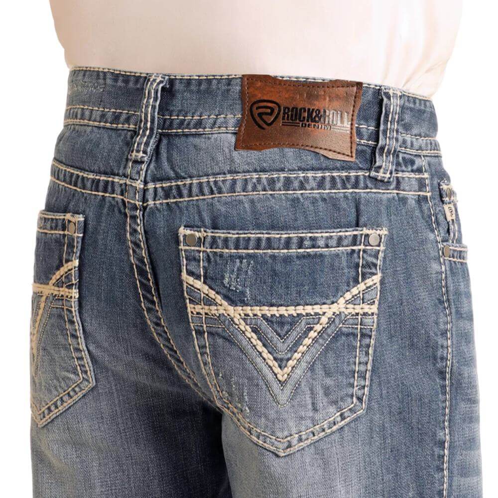 Rock & Roll Mens Double Barrel Jeans