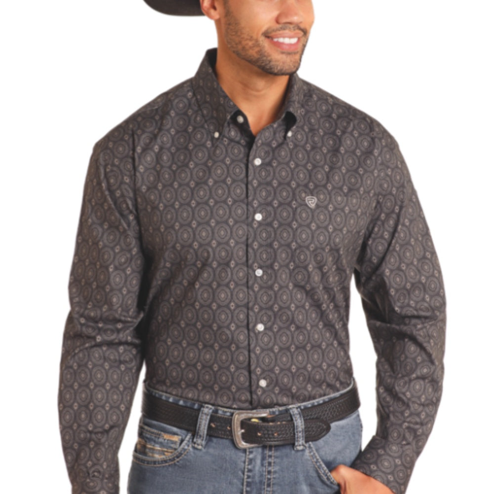 Rock & Roll Mens Medallion Shirt